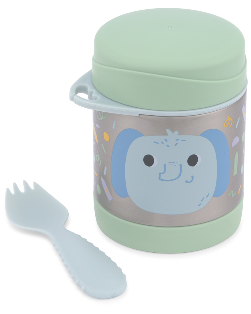 Skip Hop Besties Squad Termoska s príborom Slon 36 m+