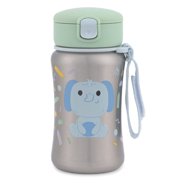 SKIP HOP Besties Squad fľaša so slamkou Slon 12 m+ 350 ml