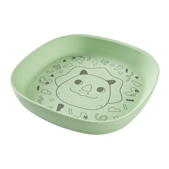 Skip Hop Besties Squad silikónový tanier Green 24 m+