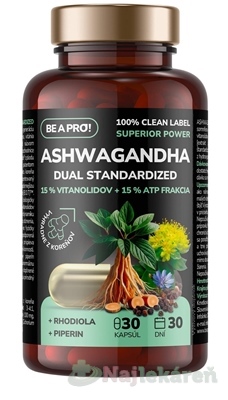 BE A PRO! ASHWAGANDHA Dual Standardized 30 kapsúl