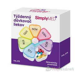 SimplyMED Pill Flower týždenný dávkovač liekov