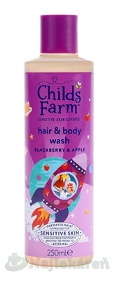 E-shop Childs Farm Hair & Body wash Umývacia emulzia černica jablko 250 ml