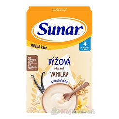 SUNAR mliečna KAŠA RYŽOVÁ vanilka 4m+ 210 g