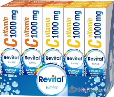 VITAR Revital vitamín C 1000 mg šumivý MIX BOX (20 x 20 ks)