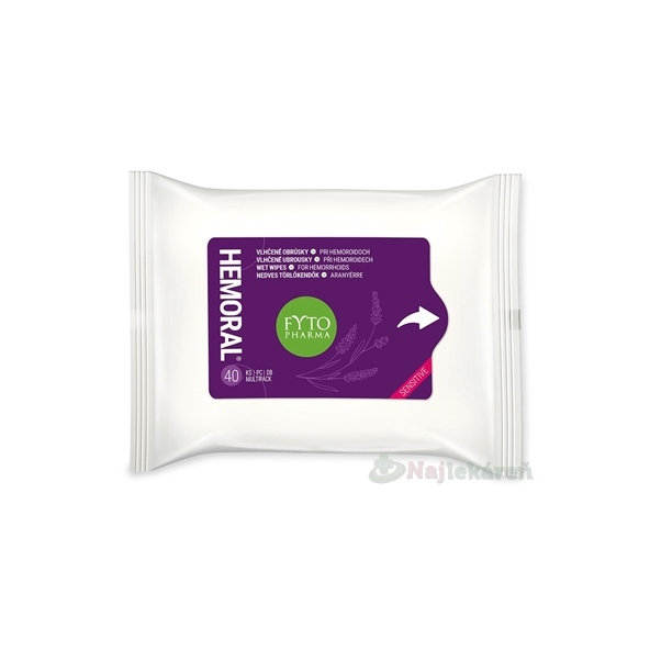FYTO Pharma HEMORAL vlhčené obrúsky 40 kusov
