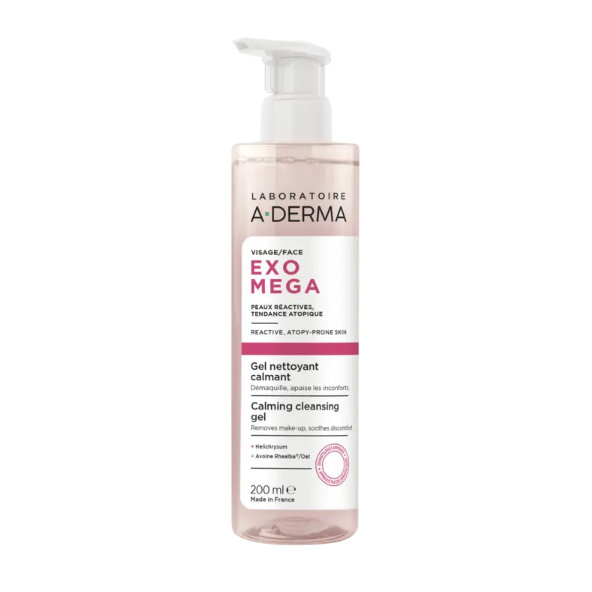 A-DERMA EXOMEGA Upokojujúci čistiaci gél 200ml