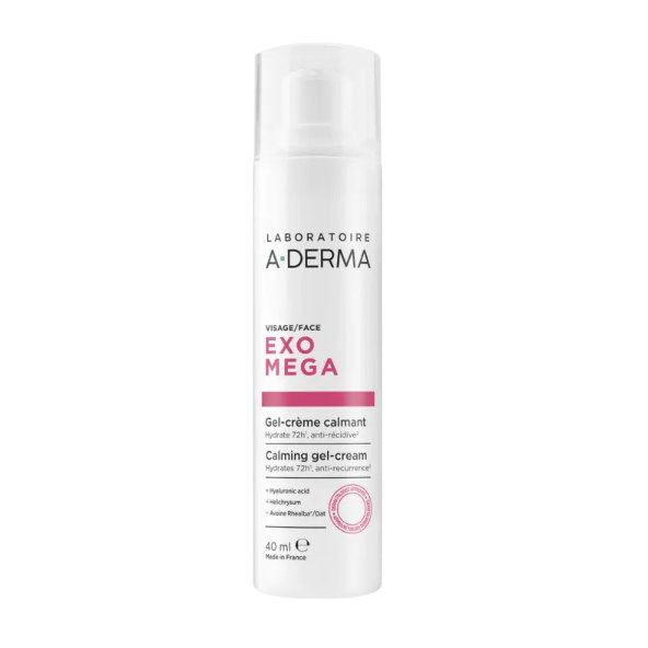 A-DERMA EXOMEGA Upokojujúci gel-krém na tvár 40ml