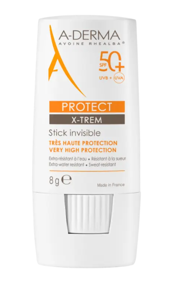 A-DERMA PROTECT X-TREM SPF 50+ transparentná tyčinka 8g