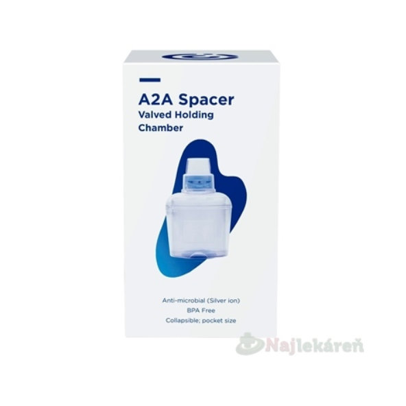 A2A SPACER Nadstavec inhalačný s ventilom s náustkom 1ks