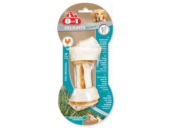 8in1 Dental Delights Žuvacie kosti 1 ks 65 g