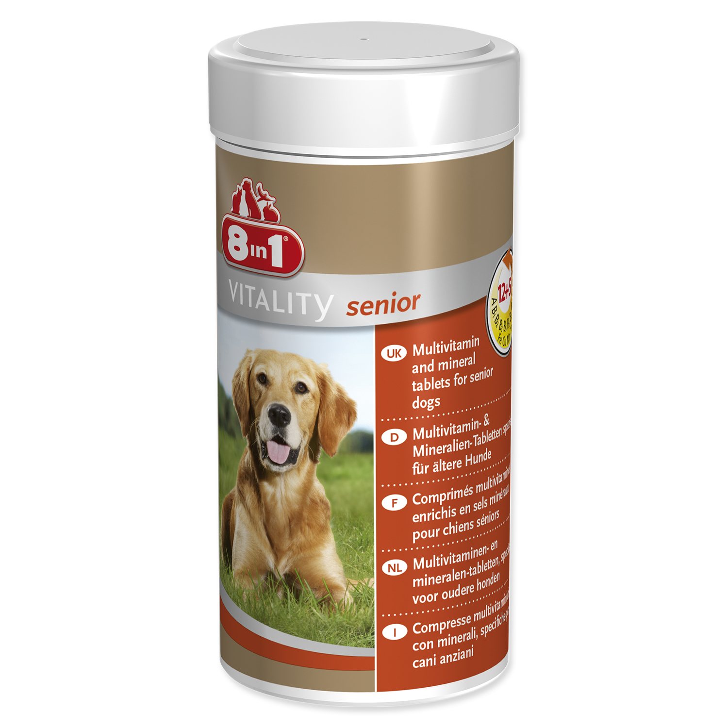 8in1 Vitality Senior multivitamín pre psov 70 tabliet