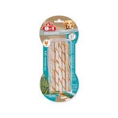 Pochúťka 8in1 Delights Dental krútená žuvacia tyčinka 10ks