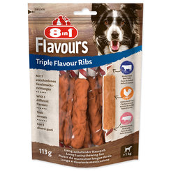 Pochúťka 8in1 Triple Flavour rebierko žuvacie 6ks