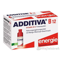 ADDITIVA B12 shots Energia ampulky na pitie 10x8ml (80ml)