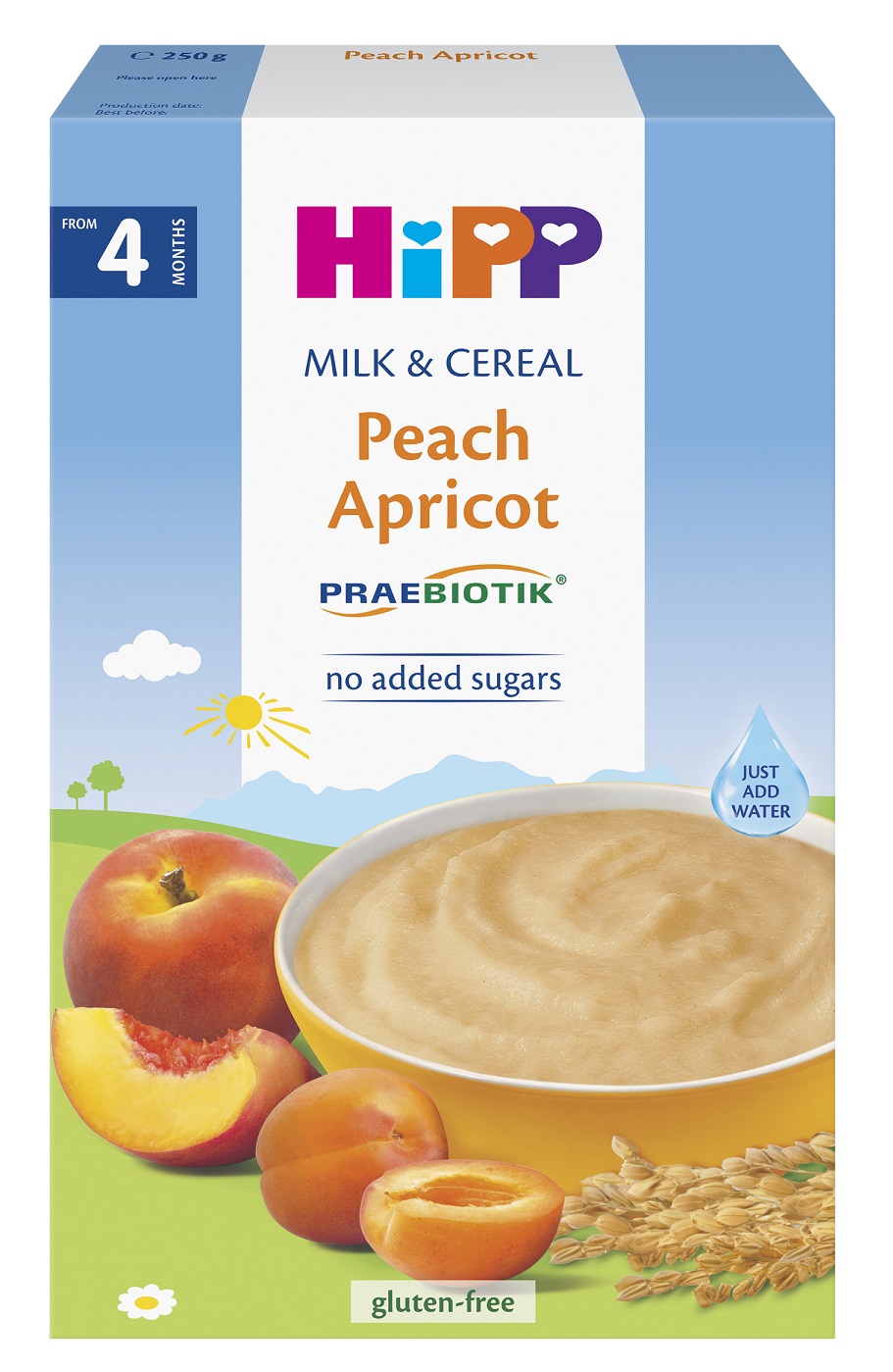 Hipp Praebiotik® mliečna kaša broskyňa-marhuľa mliečna kaša 250 g kúpite na Najlekaren.eu