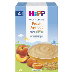 HiPP Mliečna KAŠA PRAEBIOTIK broskyňa-marhuľa 4m+ 250 g