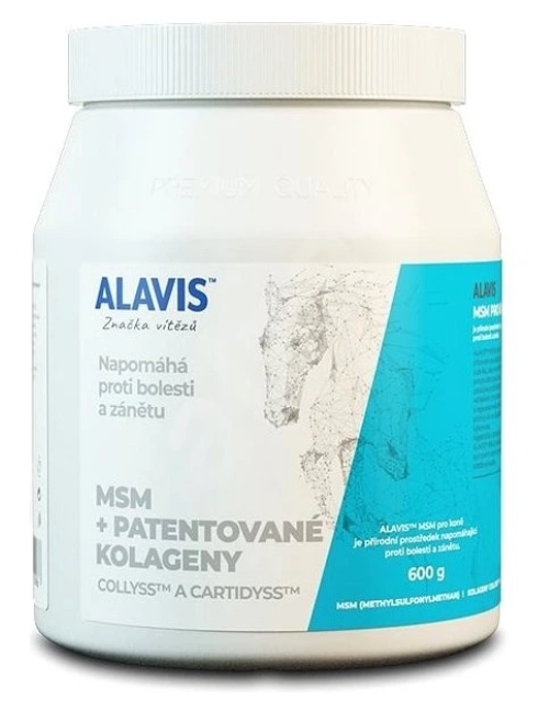 ALAVIS MSM + PATENTOVANÉ KOLAGENY prášok pre kone 600g