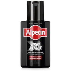 ALPECIN GREY ATTACK Shampoo čierny kofeínový šampón 200ml