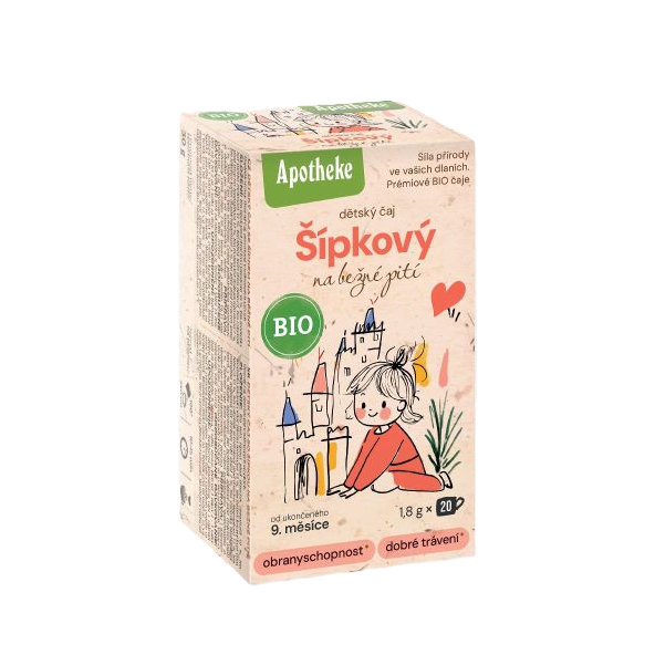 APOTHEKE BIO Detský šípkový čaj 20×1,8 g