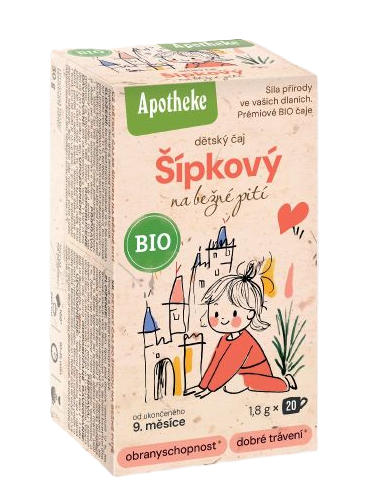 APOTHEKE BIO Detský šípkový čaj 20×1,8 g