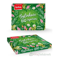 APOTHEKE KOLEKCIA Bylinkové čajovanie BIO ovocné a bylinné čaje v nálevových vreckách, 6 druhov, 30ks