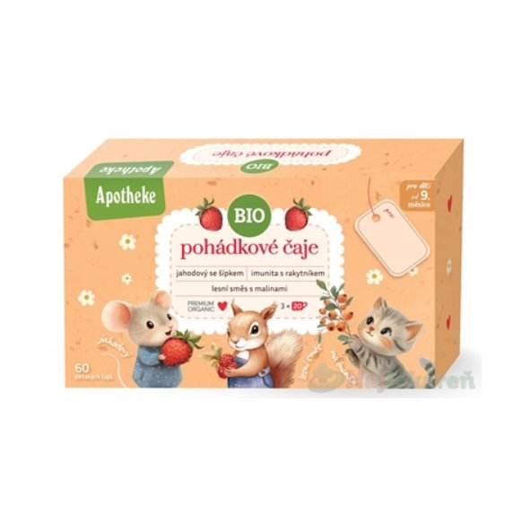 APOTHEKE KOLEKCIA Rozprávkové ovocné a bylinné BIO čaje v nálevových vreckách 3x20ks