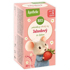 APOTHEKE ROZPRÁVKA Jahodový so šípkami BIO ovocný čaj detský 20x1,5g