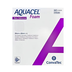 AQUACEL Foam neadhezívne penové krytie 20x20 cm 5 ks