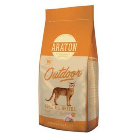 ARATON cat adult outdoor active all breed poultry granule pre mačky 15kg