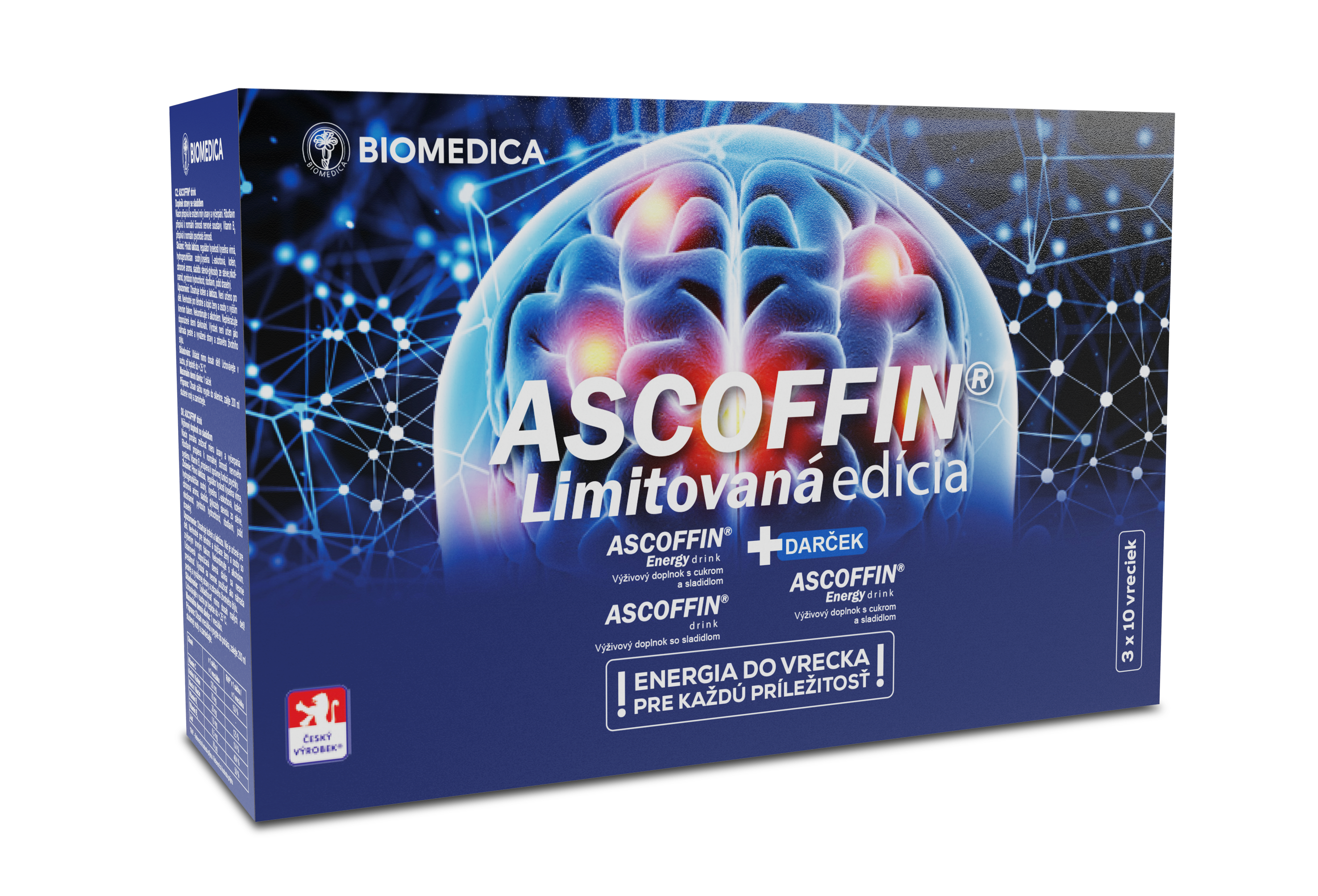 BIOMEDICA ASCOFFIN limitovaná edícia set 30 vrecúšok