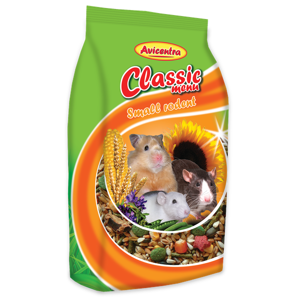 AVICENTRA Classic Menu krmivo pre škrečky, potkany a myši 1kg