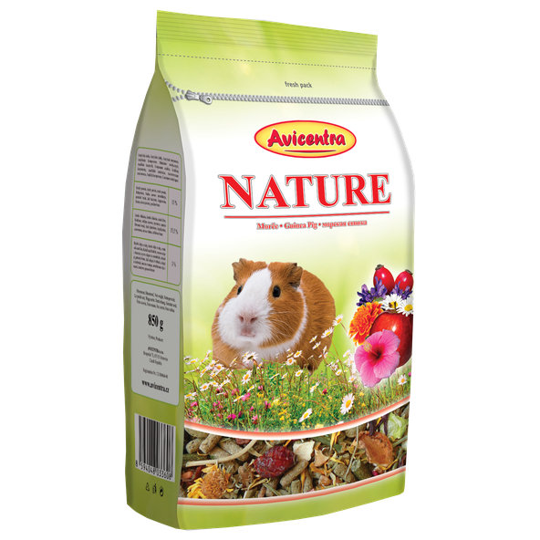 AVICENTRA Morča NATURE krmivo pre morčatá 850g