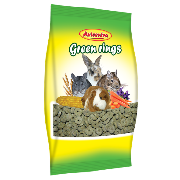 AVICENTRA lucernové koliečka pre hlodavce 250g