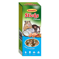 AVICENTRA tyčinky s orechami a kokosom pre potkany, myši a škrečky 2ks/120g