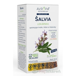AVROPA ŠALVIA LEKÁRSKA bylinné kvapky 50ml