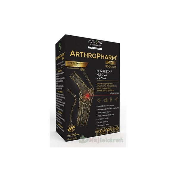 AVROPA ArthroPharm Forte prášok, malinová príchuť 210g