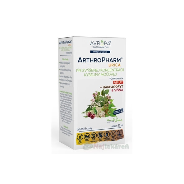 AVROPA ArthroPharm Urica bylinné kvapky 50ml