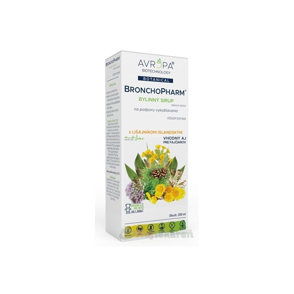 AVROPA BronchoPharm bylinný sirup 200ml