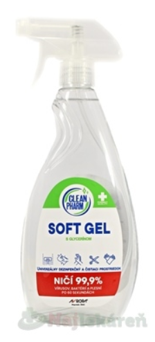 AVROPA CleanPharm SOFT GEL univerzálny dezinfekčný a čistiaci prostriedok 500ml