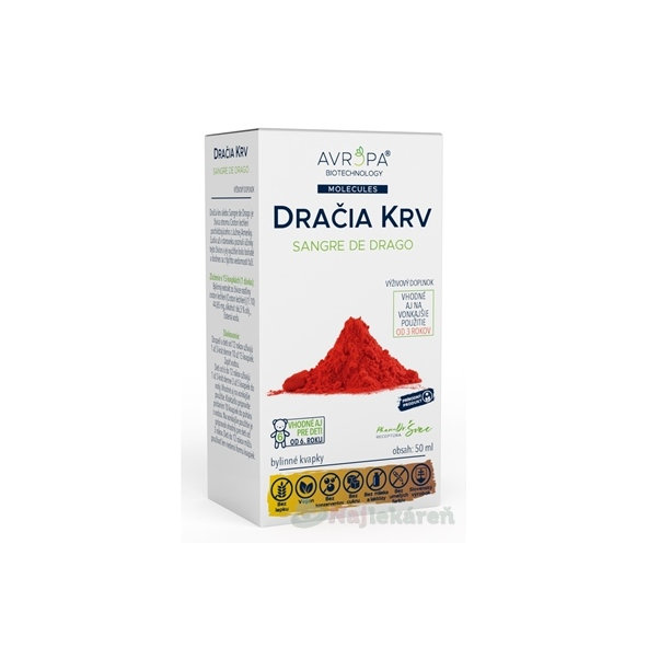 AVROPA Dračia krv bylinné kvapky 50ml