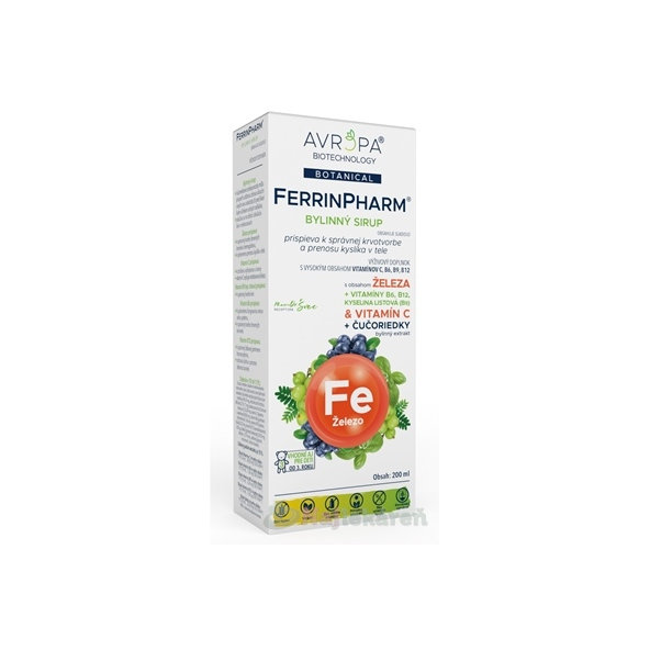 AVROPA FerrinPharm bylinný sirup 200ml
