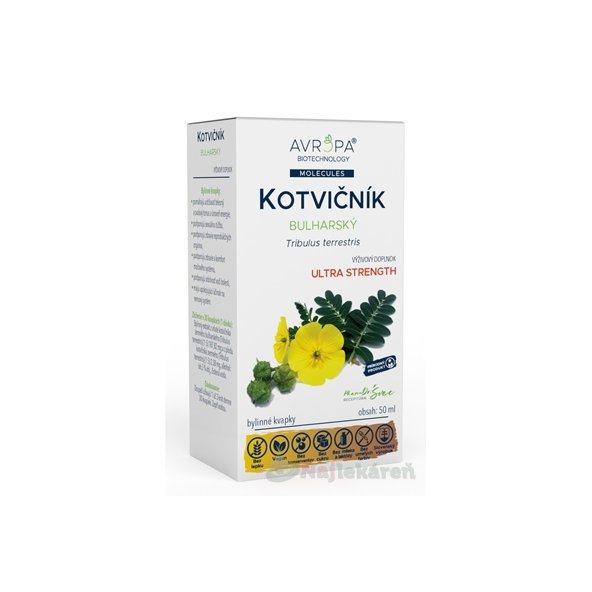 AVROPA KOTVIČNÍK Bulharský bylinné kvapky 50ml