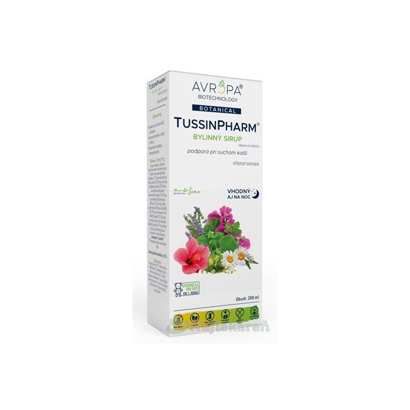 AVROPA TussinPharm bylinný sirup 200ml