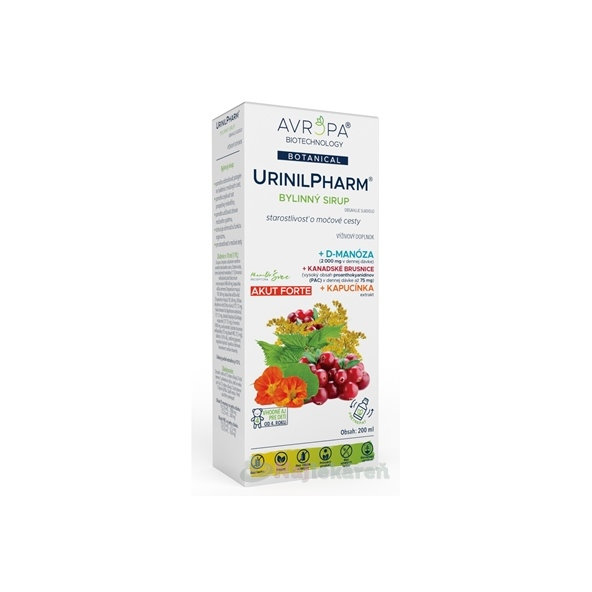 AVROPA UrinilPharm bylinný sirup 200ml