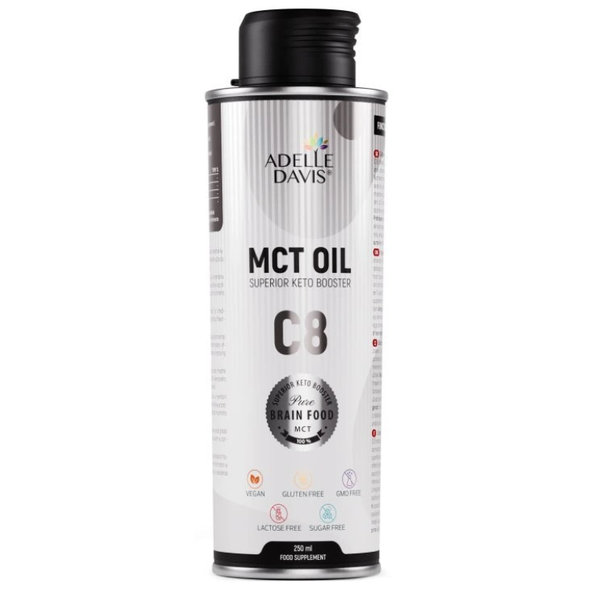 Adelle Davis MCT OIL C8 kokosový olej 250ml
