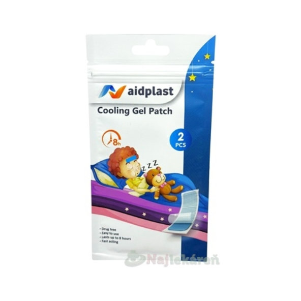 Aidplast Chladivá hydrogélová náplasť 4,2x12cm 2ks