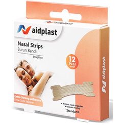 Aidplast Nosové pásiky náplasť na uľahčenie dýchania štandartná veľkosť 12ks