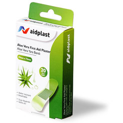 Aidplast Priehľadná náplasť s Aloe 1,9x7,2cm 20ks