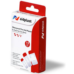 Aidplast Vodeodolná náplasť rôzne tvary 12ks