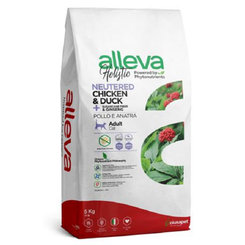 Alleva HOLISTIC cat neutered chicken & duck & sugarcane fiber & gingseng granule pre mačky 5kg